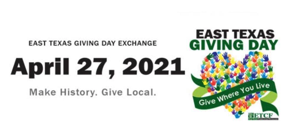 Please Donate for East Texas Giving Day